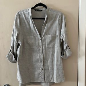 Grey Zara Blouse